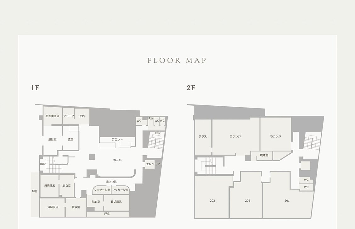 FLOOR MAP 1F 2F